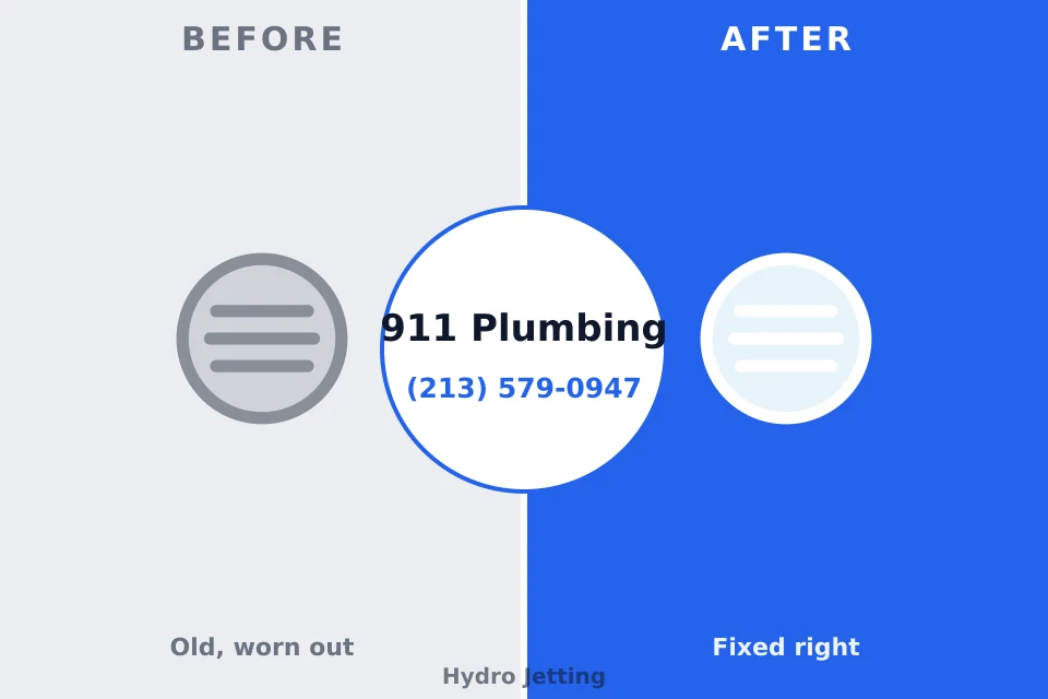 Before and after: plumbing repair Laurel Springs, NJ